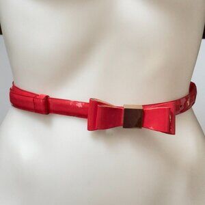 Red Bow Accent Women's Belt